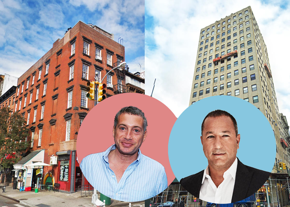 From left: 13 First Avenue, Uzi Ben-Abraham, Yaron Jacobi, and 271 Church Street (Credit: Getty, Google Maps, and Premier Equities)