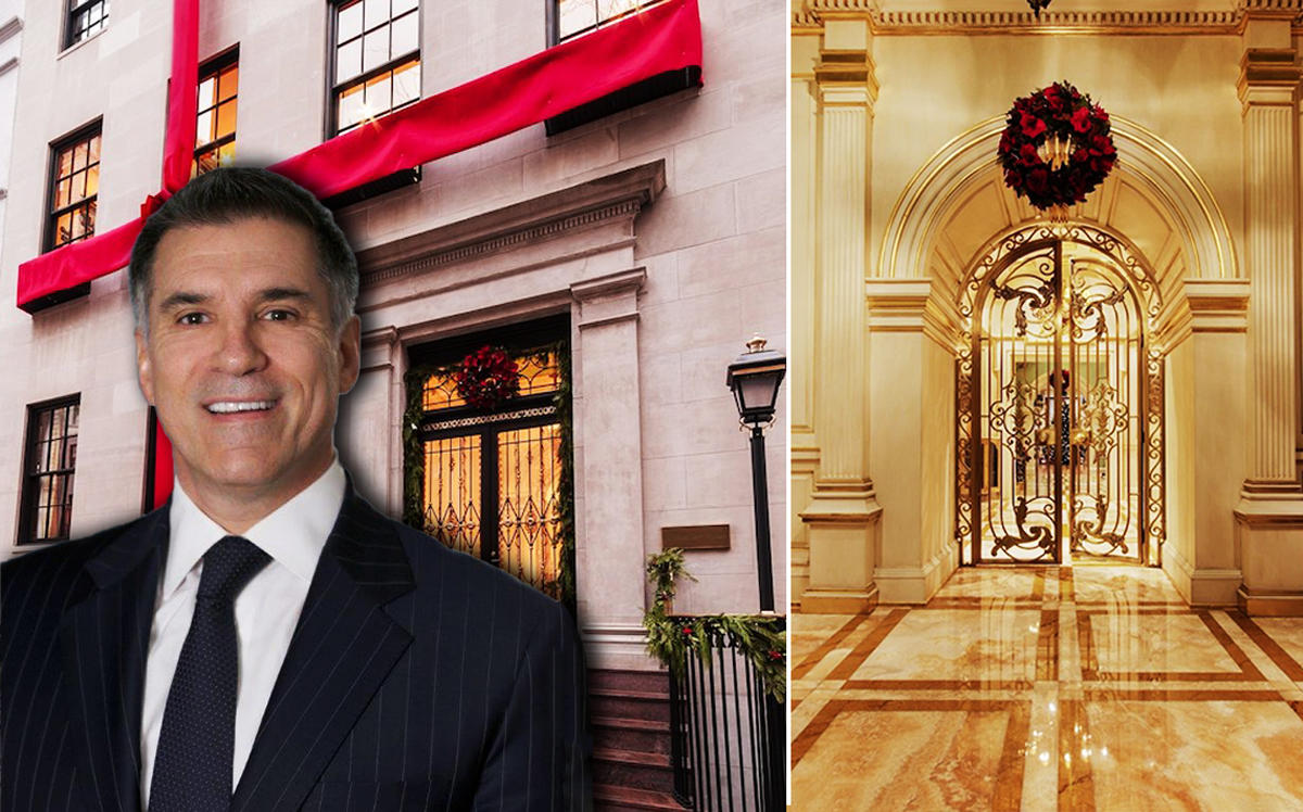 Vincent Viola and his house at 12 East 69th Street (Credit: Pricey Pads)
