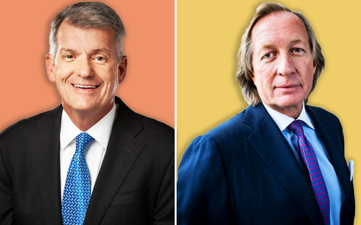 Wells Fargo CEO Timothy Sloan and Eastdil Secured CEO Roy March (Credit: Economic Club)