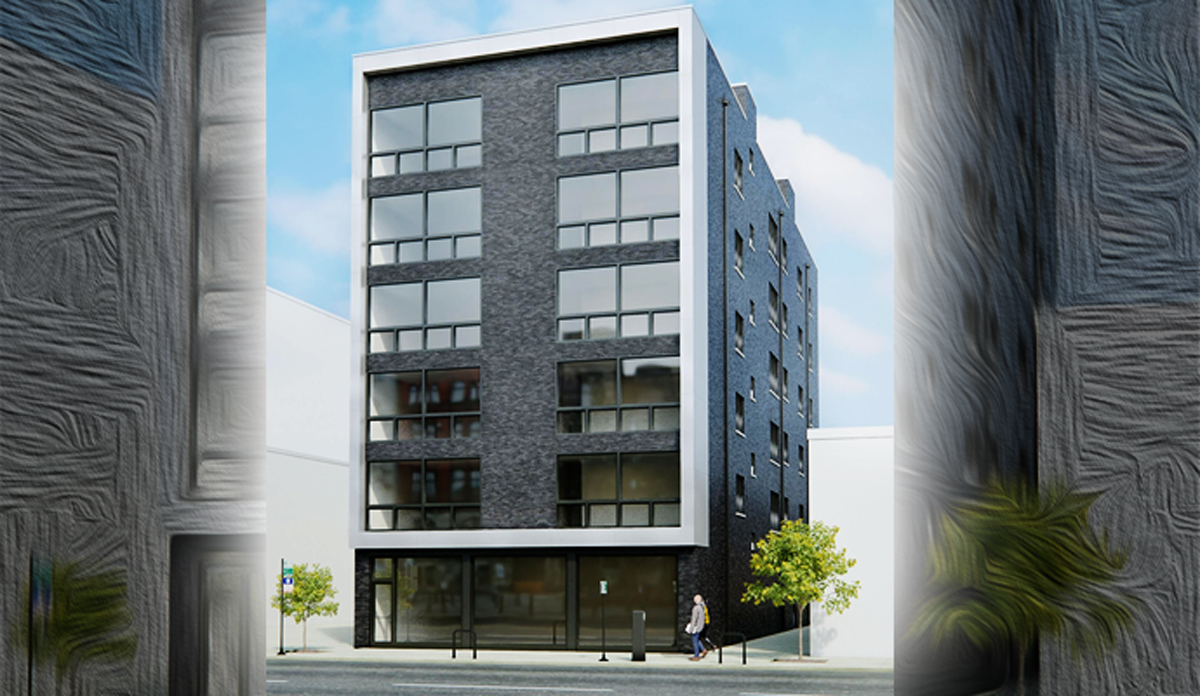 Rendering of the apartment building