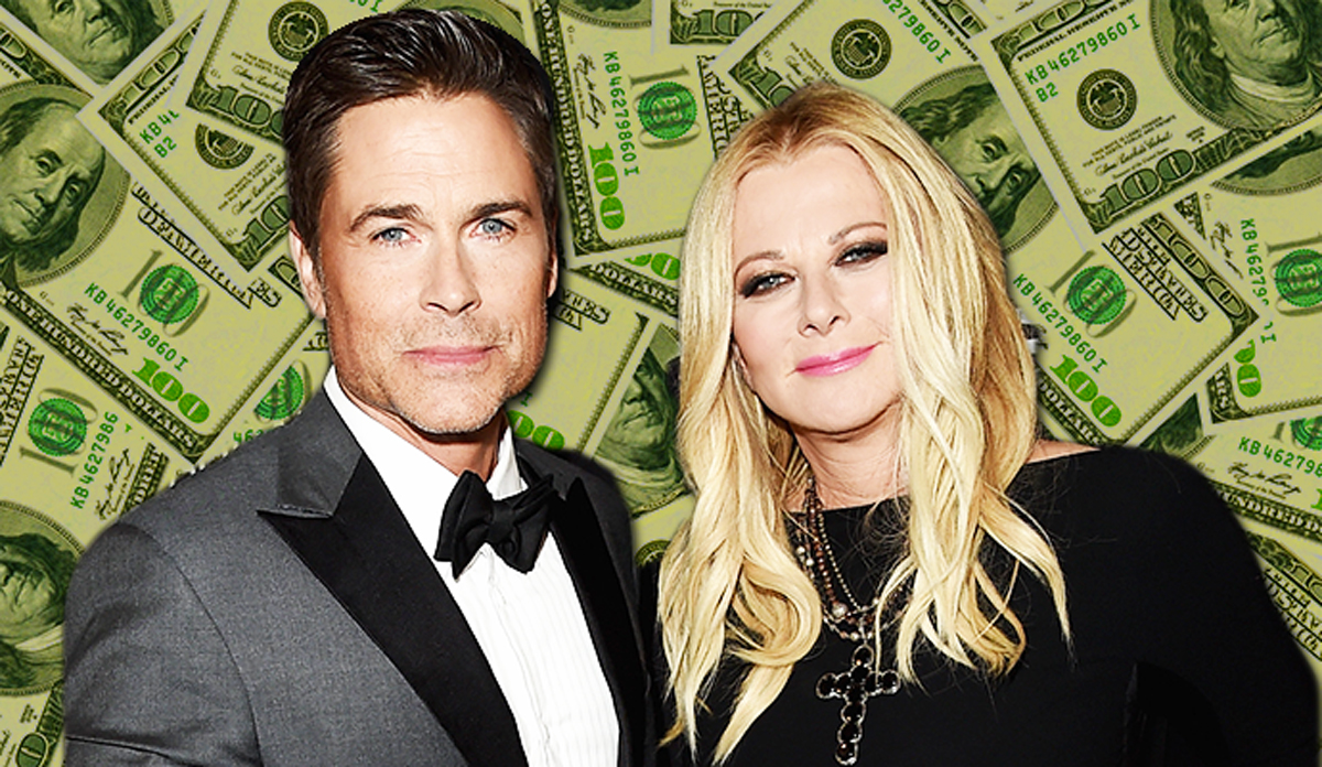 Rob Lowe and Sheryl Berkoff (Credit: Getty Images, Public Domain Pictures)
