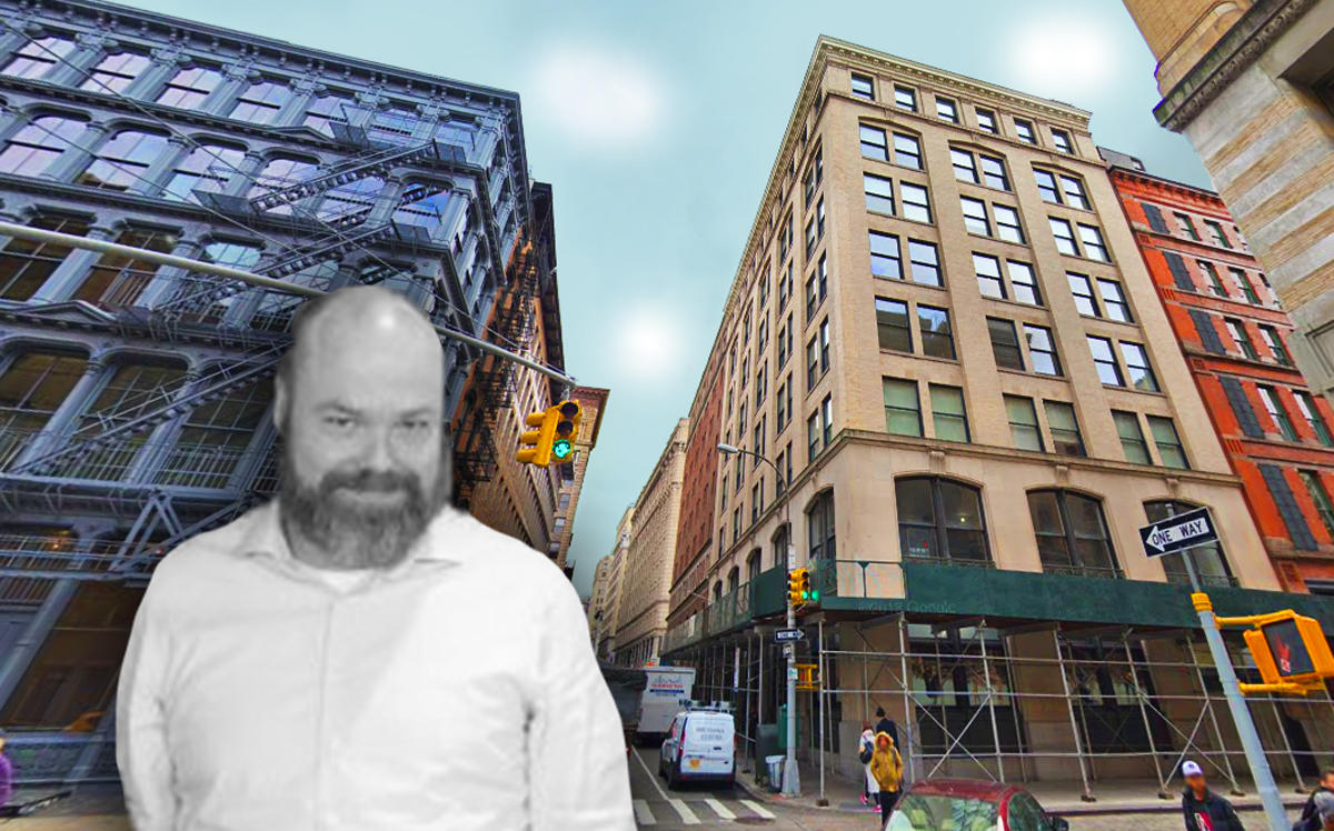 Bestseller's Anders Holch Povlsen and 96 Spring Street (Credit: LinkedIn and Google Maps)