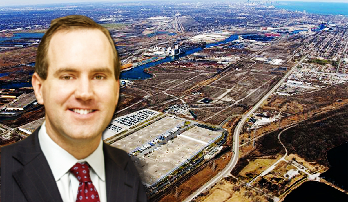 Northpoint’s Ford manufacturing plant and adjacent site of its new proposed complex with founder and CEO Nathaniel Hagedorn