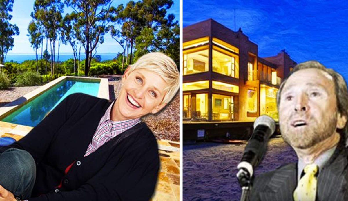 Ellen DeGeneres and part of the estate, Ed Fishman and the home (Credit: celebrityabc via Flickr)