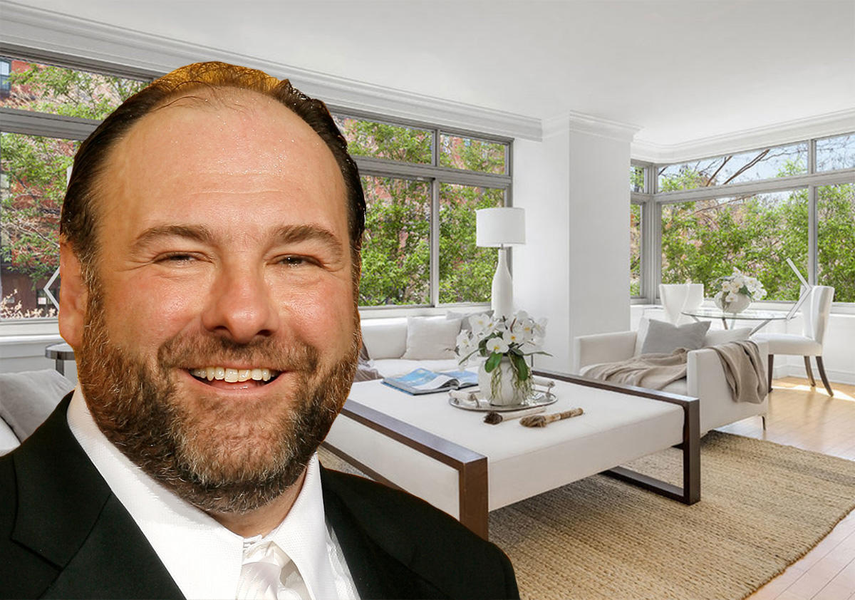 The late James Gandolfini and his former West Village home