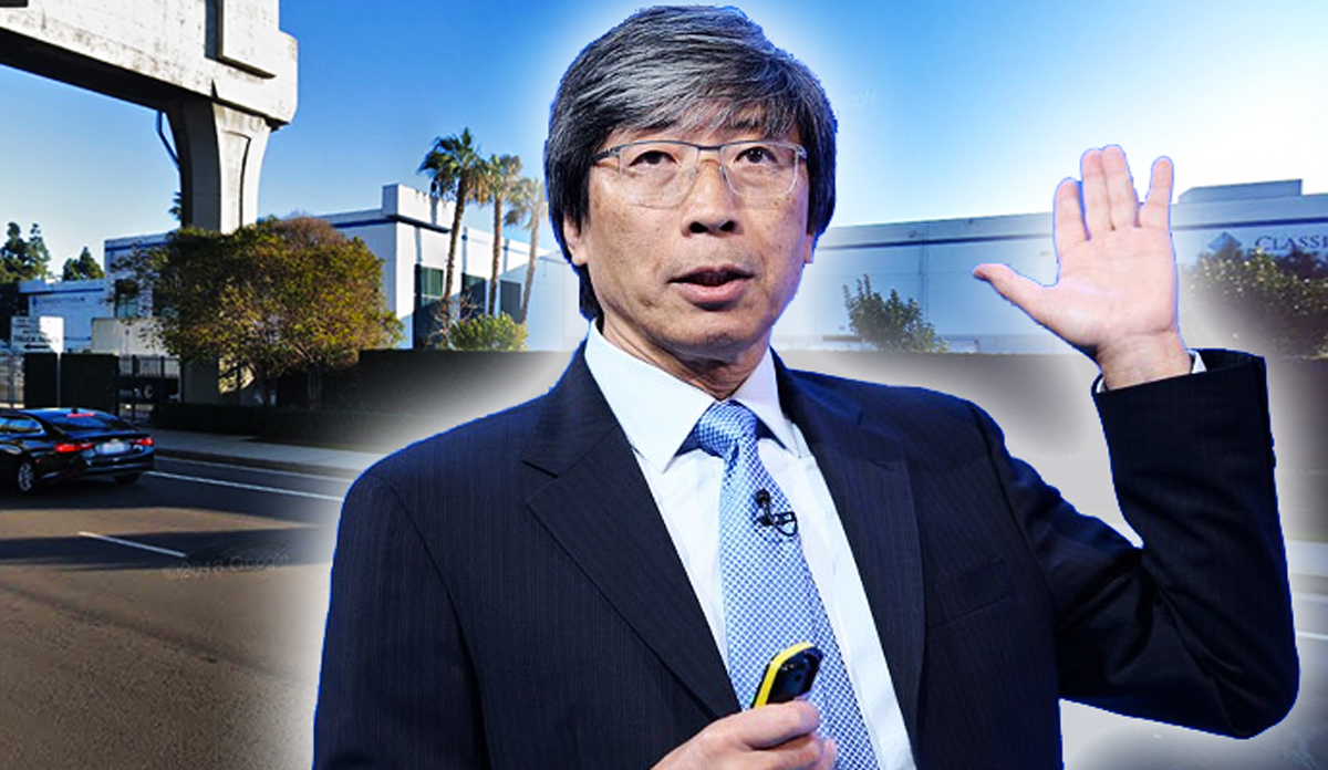 Patrick Soon-Shiong and the property at 2310 Imperial Highway.