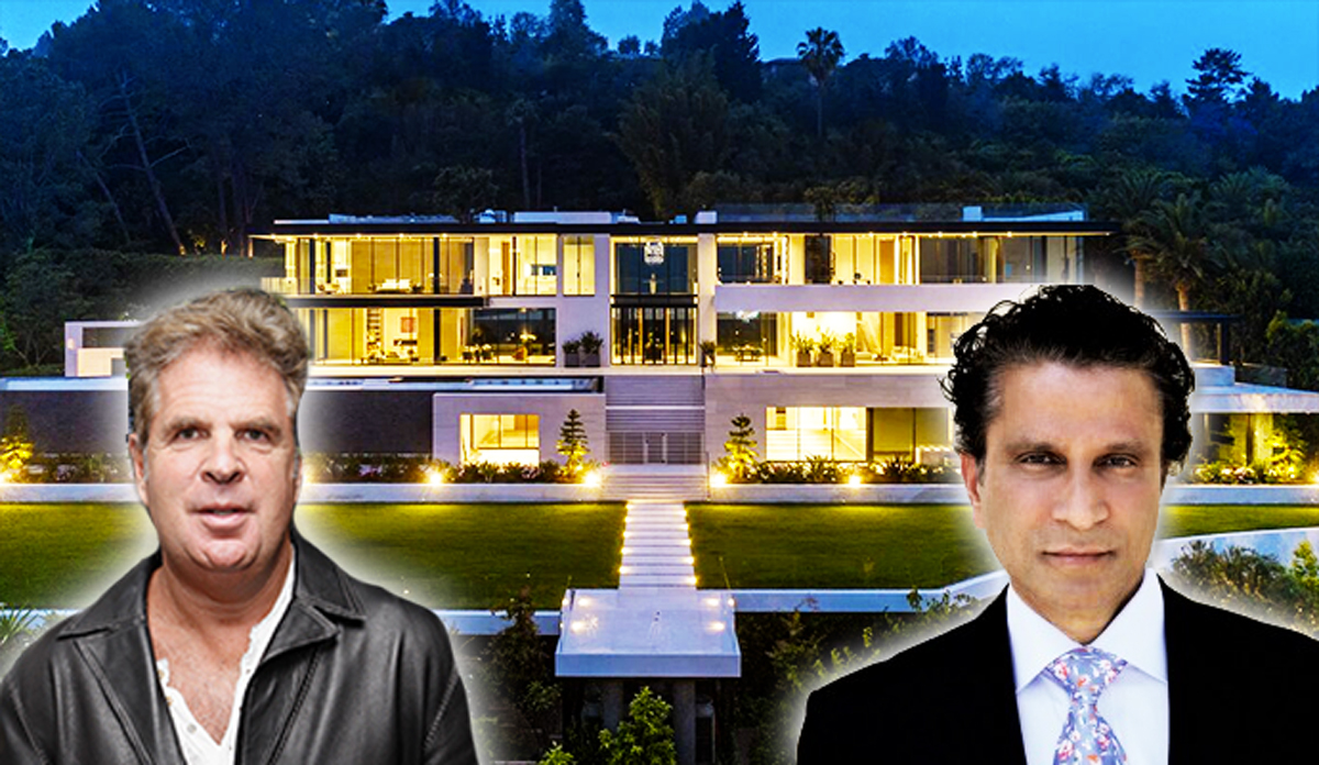 Raj Kanodia, Bruce Makowsky, and Kanodia's Bel Air spec home (Photos of the home by photographer Simon Berlyn)