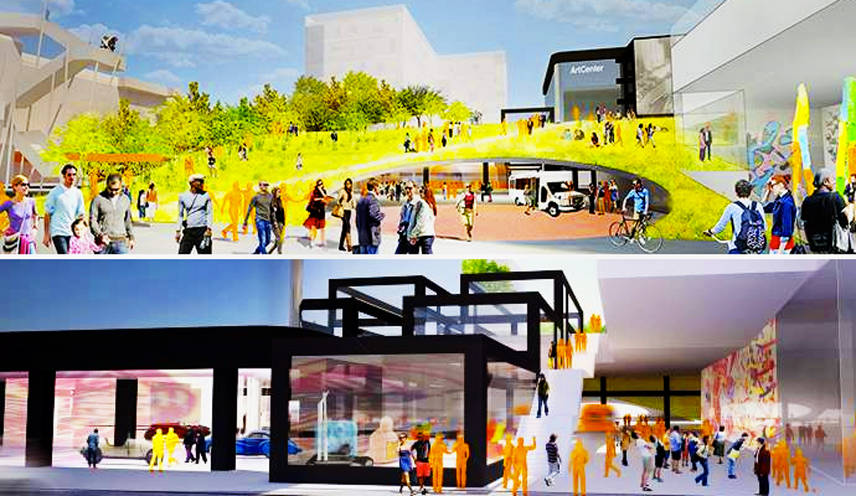 Renderings of new development at ArtCenter College of Design (Credit: Michael Maltzman Architecture)