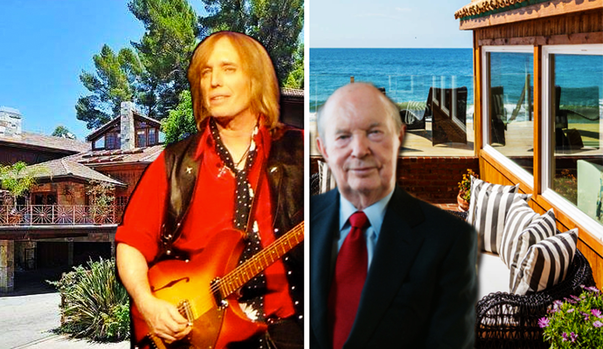 Tom Petty and Jerry Perenchio with the homes