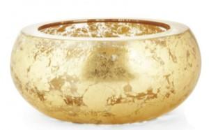 Large Flecked Gold Crystal Bowl, from aerin.com