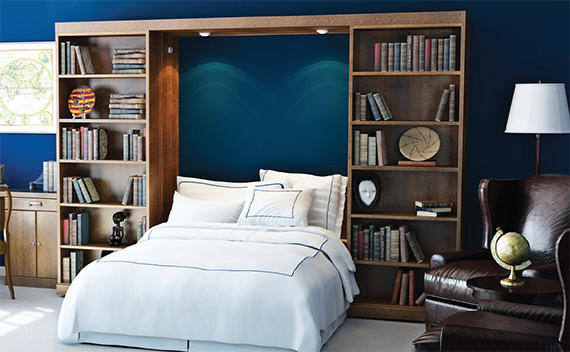 A Murphy bed is perfect for a transitional space, like a home office