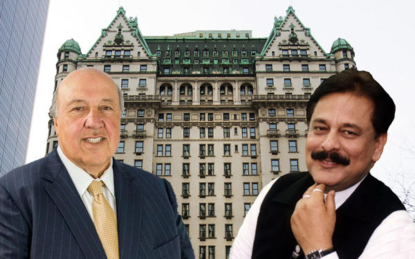 United Capital Real Estate's Attilio F. Petrocelli, Sahara Group's Subrata Roy and the Plaza Hotel in Manhattan
