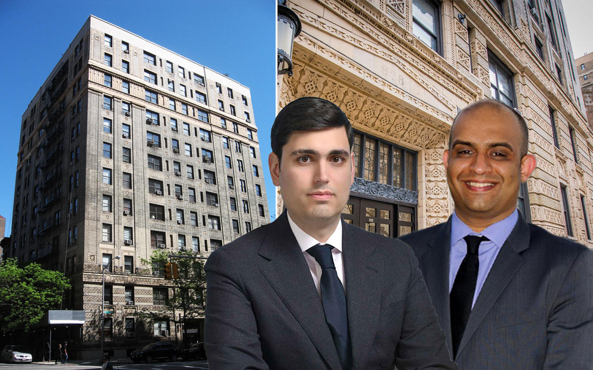 From left: 838 West End Avenue, Isaac Kassirer, Kunal Chothani (Credit: Elegran and Emerald Equity Group)