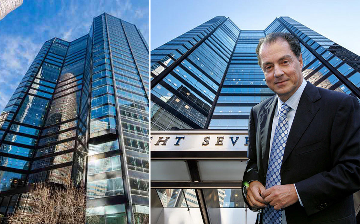 875 Third Avenue and Eyal Ofer (Credit: Global Holdings and Getty Images)