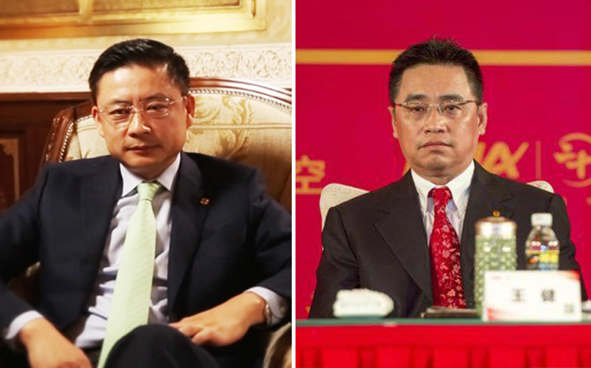 From left: Adam Tan and Wang Jian (Credit: HNA Group and Luo Yunfei/China News Service/VCG)