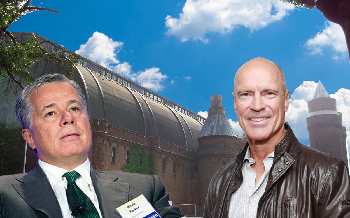 From left: Kevin Parker, Mark Messier, and Kingsbridge Armory in the Bronx (Credit: Getty Images and Shannon McGee via Flickr)