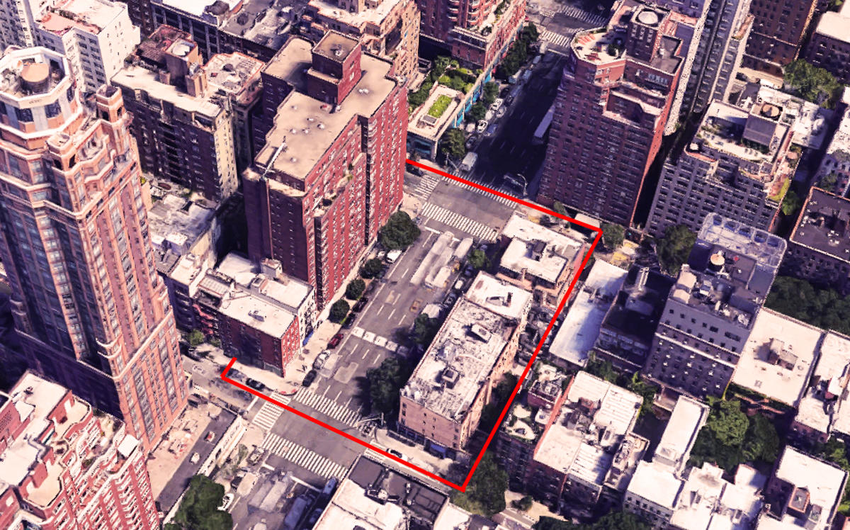 The property at East 76th Street to East 77th Street along Third Avenue (Credit: Google Maps)