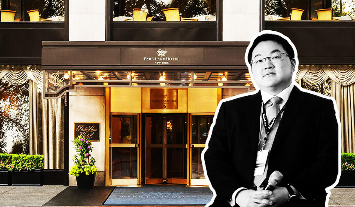 Jho Low and Park Lane Hotel at 36 Central Park South (Credit: Getty Images and Park Lane New York)
