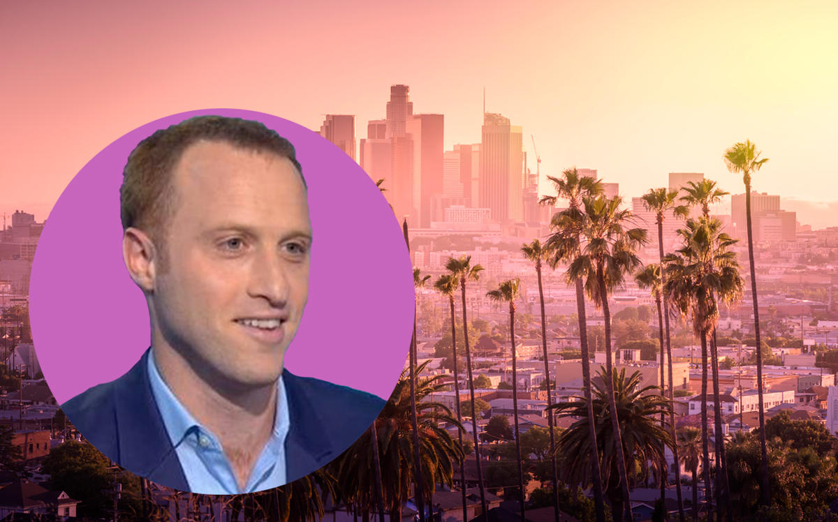 States Title CEO Max Simkoff and Los Angeles (Credit: iStock and LinkedIn)