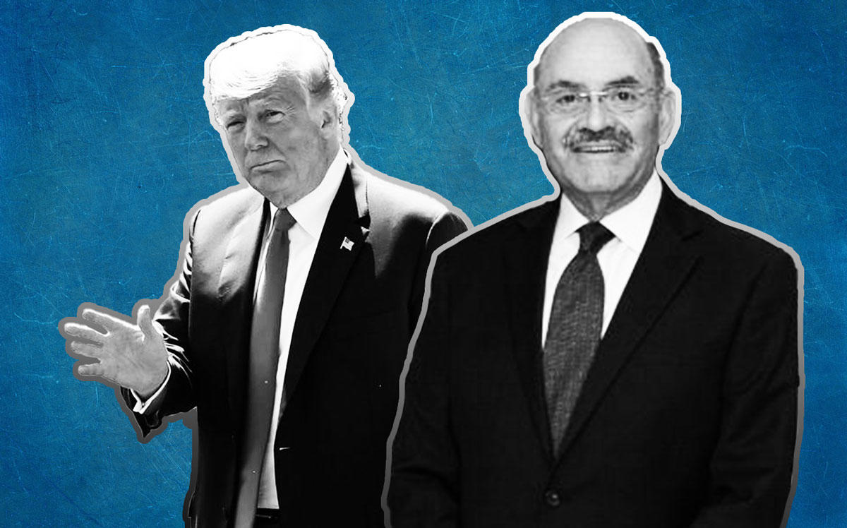 President Donald Trump and Allen Weisselberg (Credit: Getty Images)