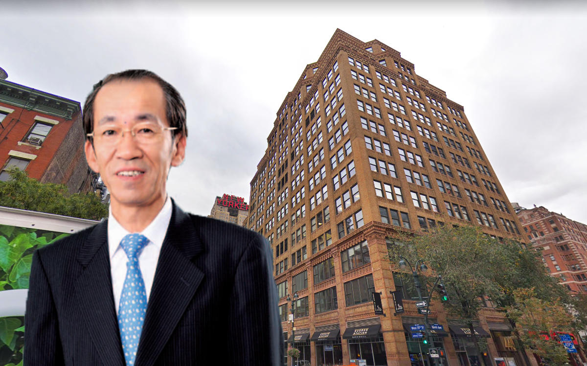 Unizo CEO Tetsuji Kosaki and 440 Ninth Avenue (Credit: Unizo and Google Maps)