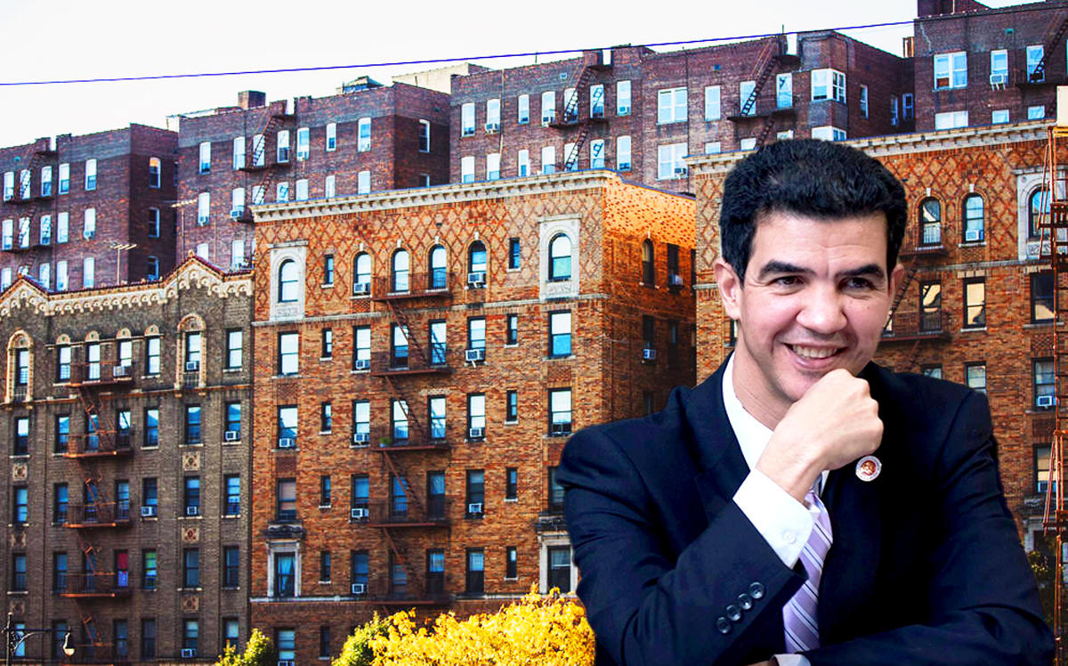 Inwood apartments and Ydanis Rodriguez (Credit: Airbnb and Twitter)