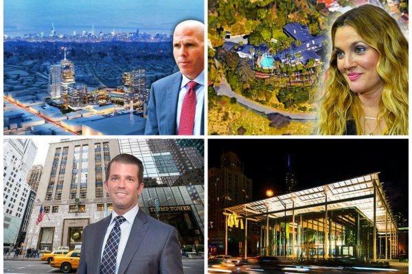 <em>Clockwise from top left: RXR Realty launches $500M fund, Drew Barrymore sells Hollywood Hills home, McDonald's shelling out $6B to upgrade and modernize its restaurants, and Tiffany &amp; Co plans $250M revamp of flagship store.</em>