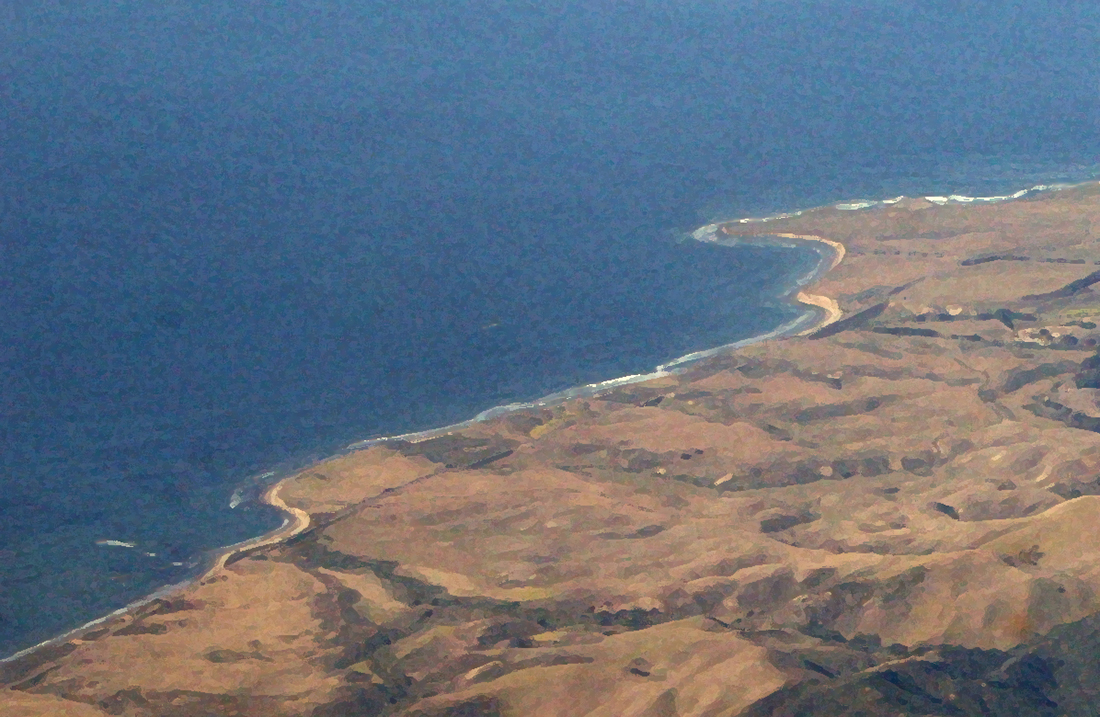 A northerly part of the Hollister Ranch coastline below Point Concepcion
