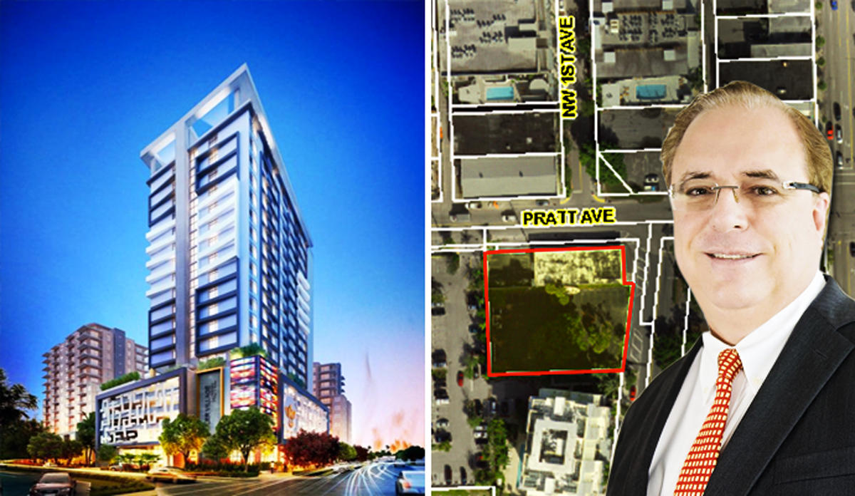 Rendering of hotel project at 315 Northwest First Avenue and Driftwood's Carlos J. Rodriguez