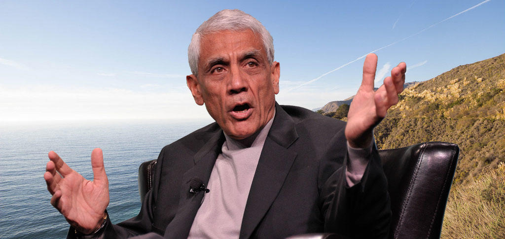 Vinod Khosla and the California coast (credit: Wikimedia Commons, Alex Bellink on Flickr)