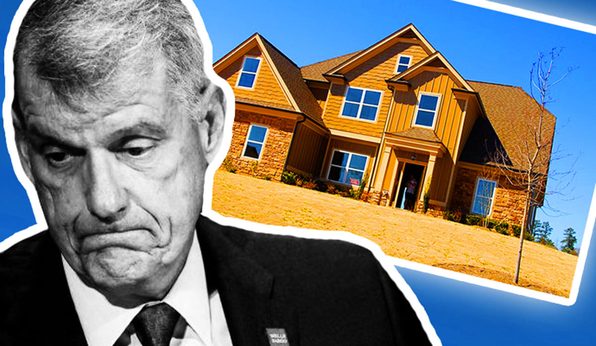 Wells Fargo CEO Timothy Sloan and a single-family home