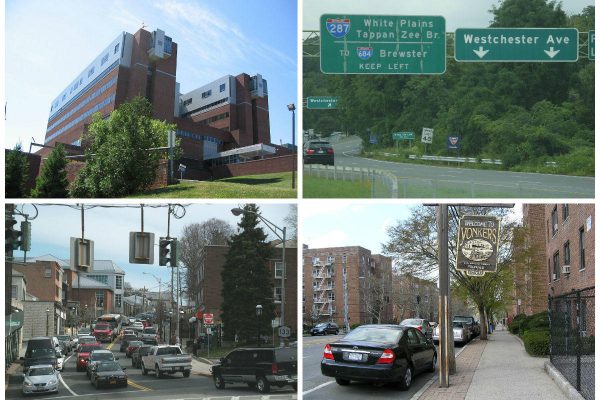 <em>Clockwise from top left: Health network and senior living provider team up to build $100M health center, Buyer snaps up five-story Westchester Avenue building for $24M (credit: Doug Kerr), owner says proposed hotel in Yonkers wouldn’t become a prostitution den (credit: Anthony22), and developer proposes rental building for empty-nesters seeking ‘simplified lifestyle' (credit: Doug Kerr). </em>