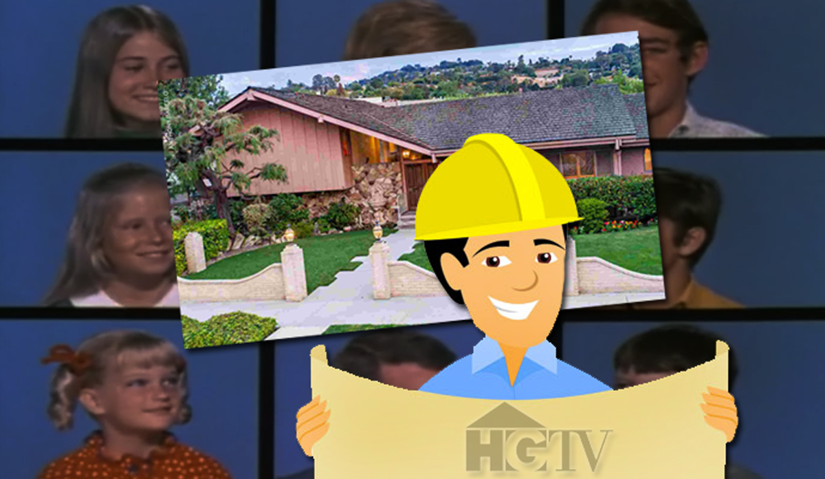 "Brady Bunch" House (Credit: Anthony Barcelo, Carswell and Partners, Classroom Clipart)