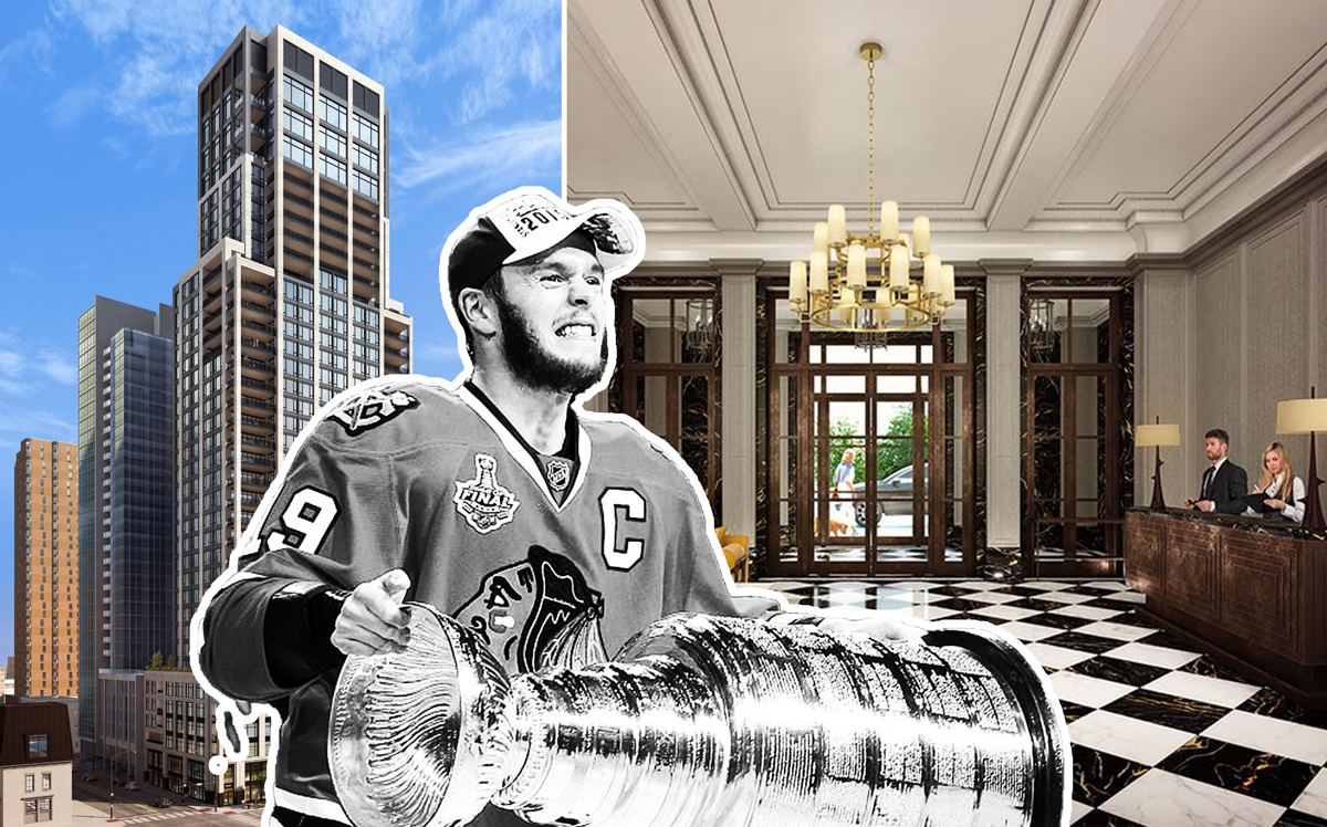 Jonathan Toews and 9 West Walton Street (Credit: Getty Images and JDL Development)
