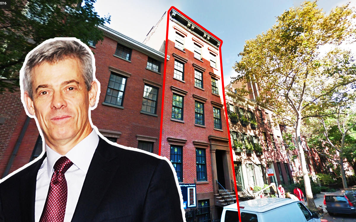 Blackstone Group's Neil Simpkins and 37 West 10th Street (Credit: Getty Images and Google Maps)