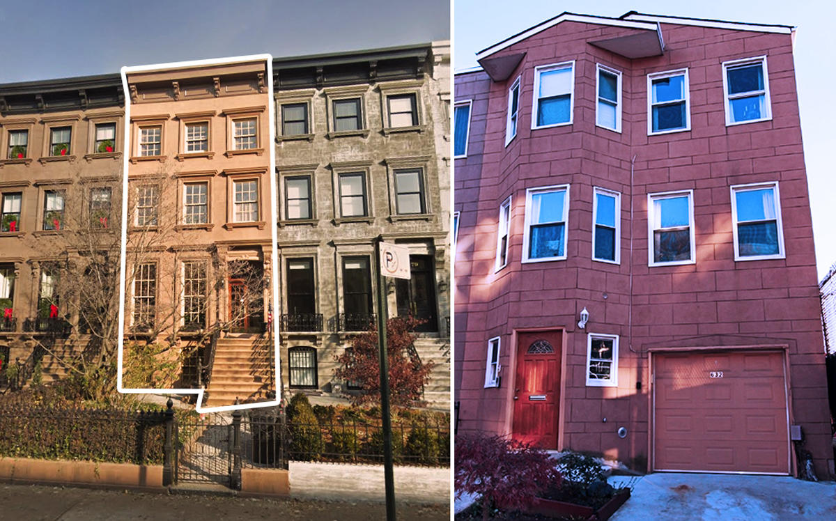 77 2nd Place and 632 Baltic Street in Brooklyn (Credit: Google Maps and VHT Studios)