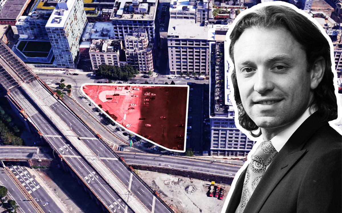 Fortis Group CEO Jonathan Landau and an aerial of 30 Front Street (Credit: Fortis Group and Google Maps)
