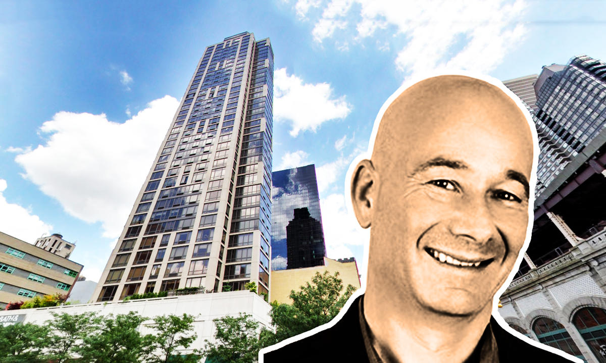 Gaia Real Estate's Danny Fishman and 401 East 60th Street (Credit: Gaia Real Estate and Google Maps)