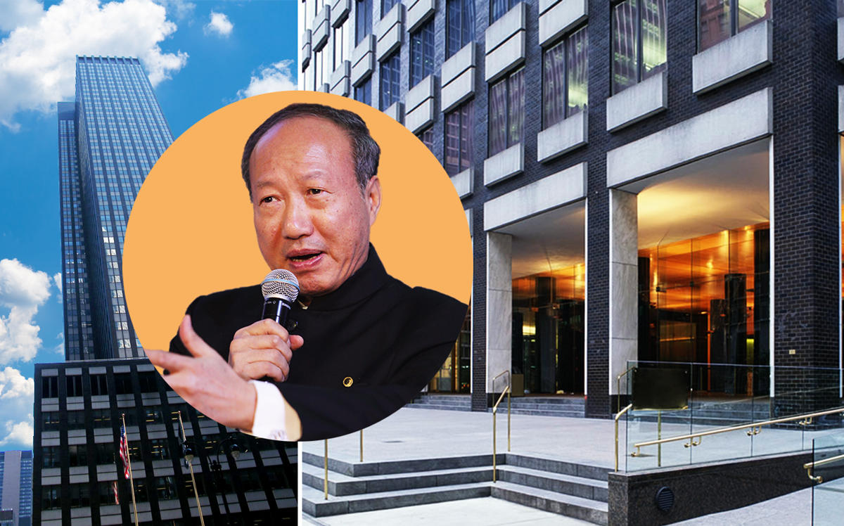 HNA founder Chen Feng and 245 Park Avenue (Credit: Wikipedia and 245parkave)