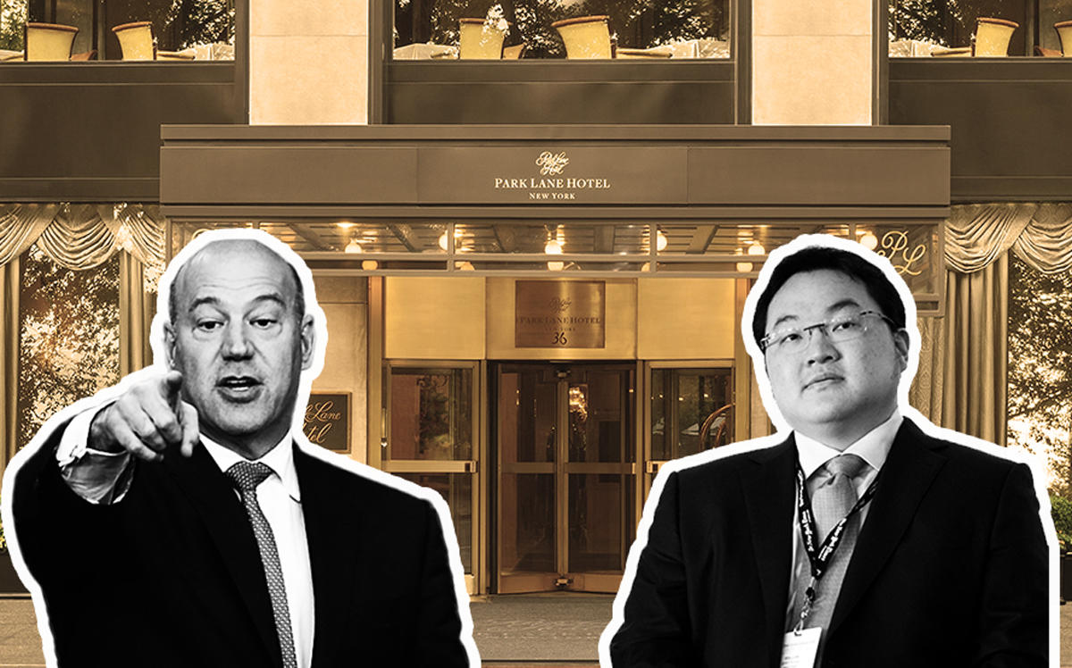 Gary Cohn, Jho Low, and Park Lane Hotel at 36 Central Park South (Credit: Getty Images)
