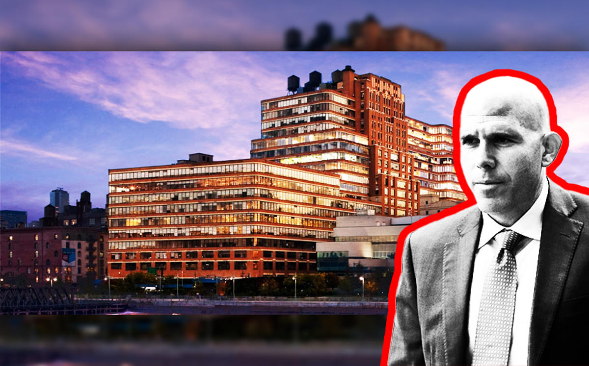 RXR Realty's Scott Rechler and the Starrett-Lehigh Building at 601 West 26th Street (Credit: Getty Images and Starrett-Lehigh)