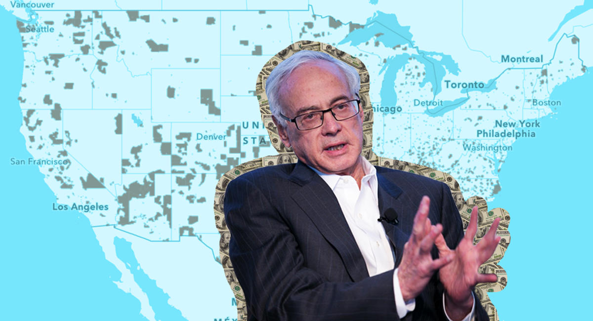 EJF's Manny Friedman and the Opportunity Zones program map (Credit: HFM Global and Economic Innovation Group)