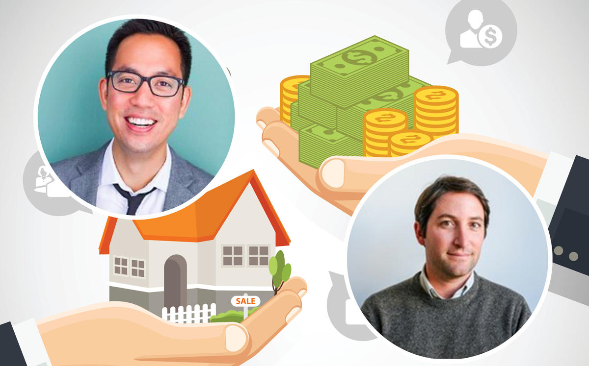 From left: Opendoor CEO Eric Wu and Open Listings CEO Judd Schoenholtz (Credit: Twitter, LinkedIn, and iStock)