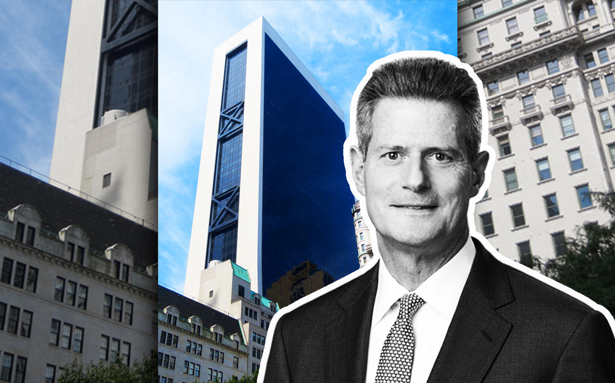 Och Ziff CEO Robert Shafir and the Solow Building at 9 West 57th Street (Credit: Och-Ziff Capital Management Group and Wikipedia)
