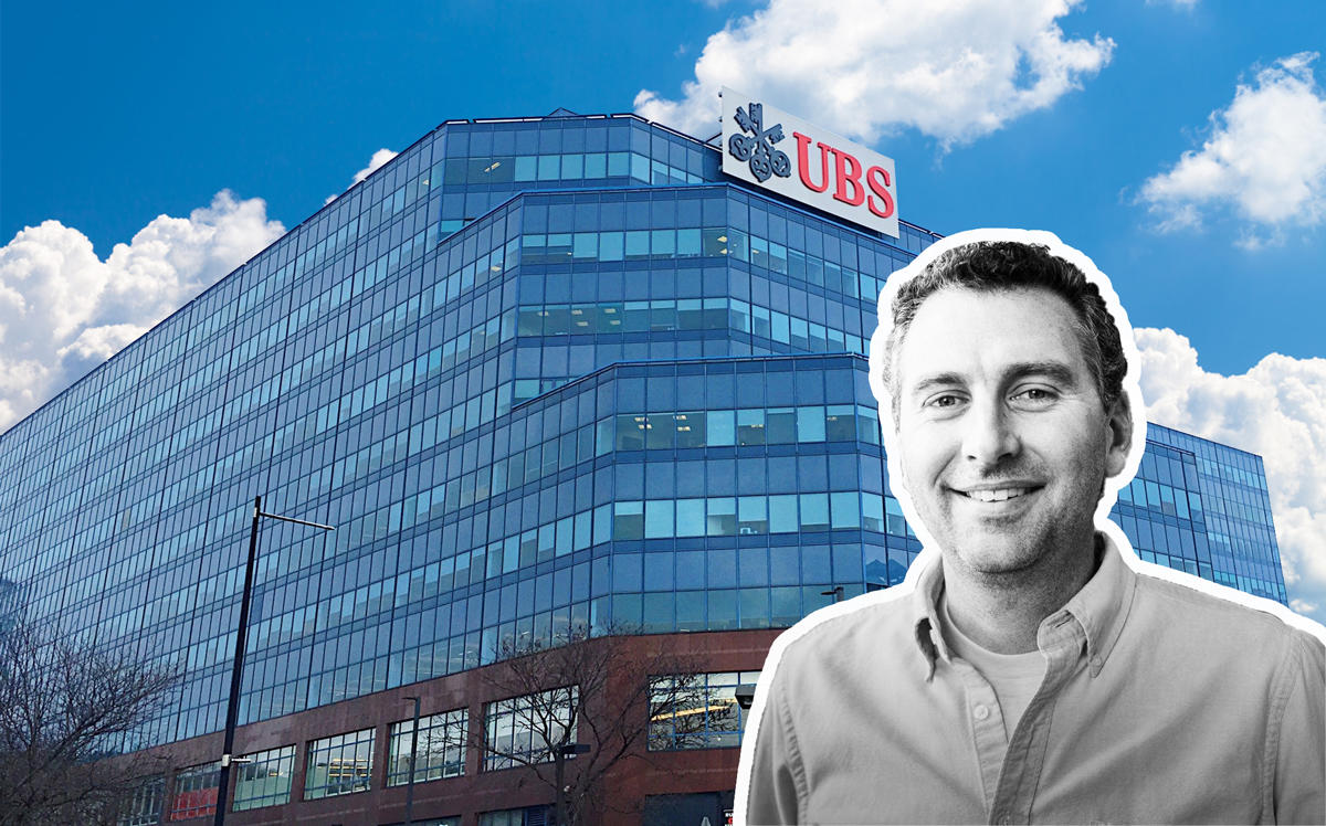 Teem’s CEO Shaun Ritchie and UBS’ Weehawken office (Credit: Eventgrid and Wikipedia)