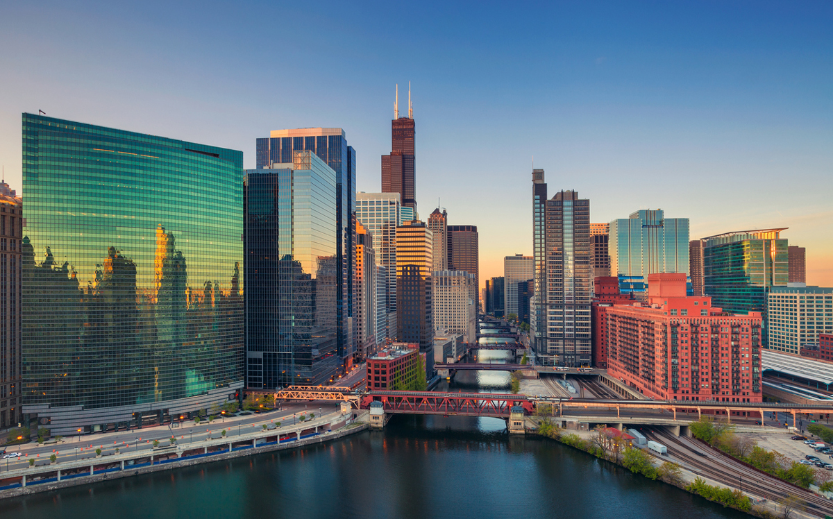 Chicago at dawn (Credit: iStock)