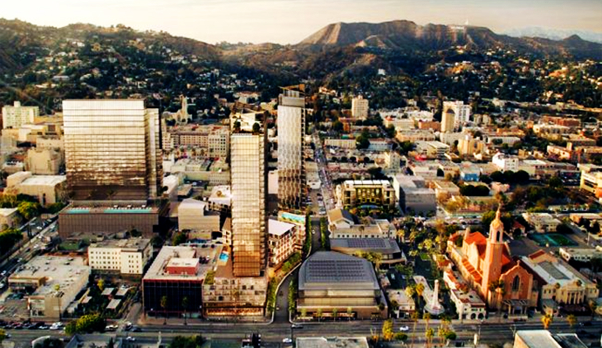 A rendering of Harridge's vision for the Crossroads of Hollywood mixed-use project. (Credit: Crossroads Hollywood)