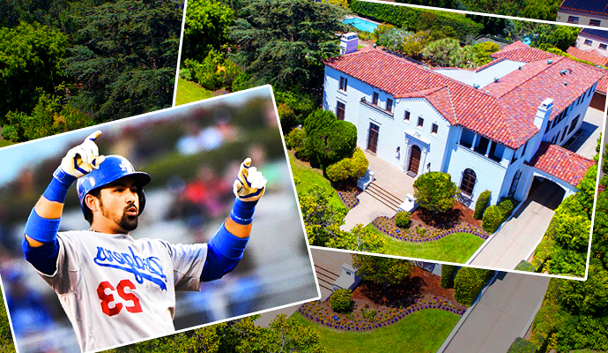 Adrian Gonzalez, former LA Dodger and the home (Credit: Hilton &amp; Hyland)