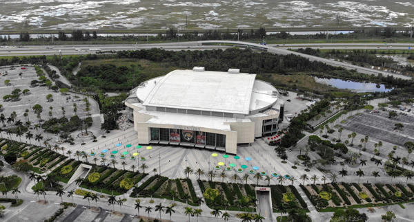 Broward County issued an RFP for “a phased, 10-year buildout” of 140 acres of surface parking space around the arena.