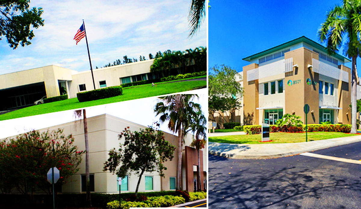 Coral Springs Commerce Center, Weston Business Plaza and Prologis Beacon Centre